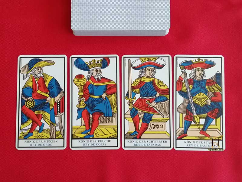 Los cuatro reyes del Tarot de Marsella