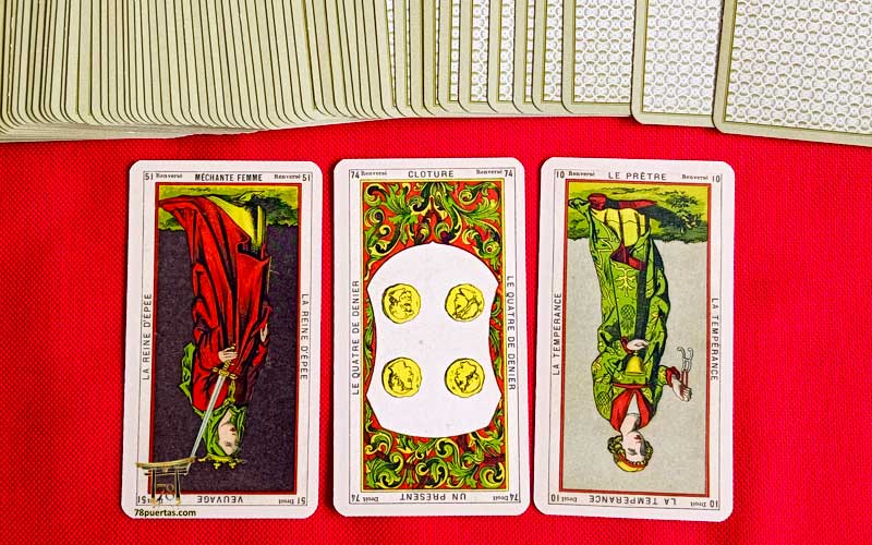 Las cartas de tarot invertidas