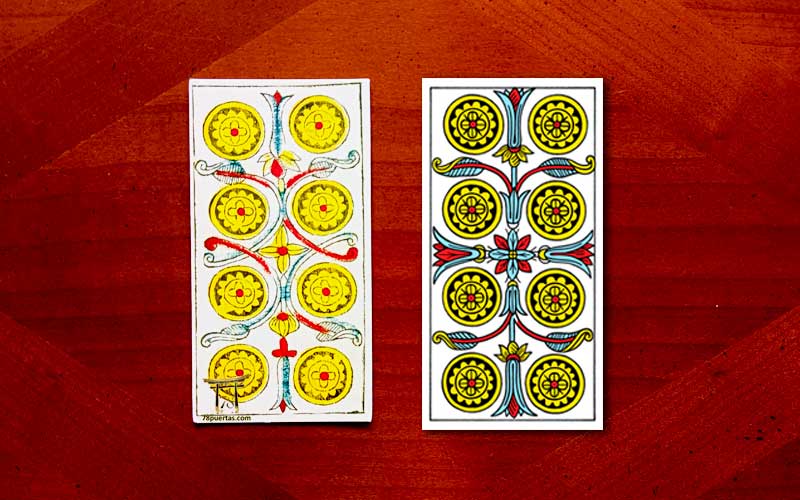 El 8 de Oros del Tarot de Marsella