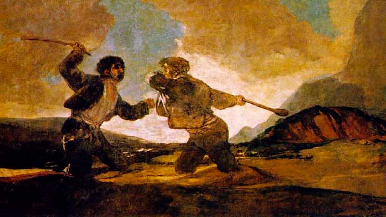 Lucha-a-Garrotazos-de-Goya